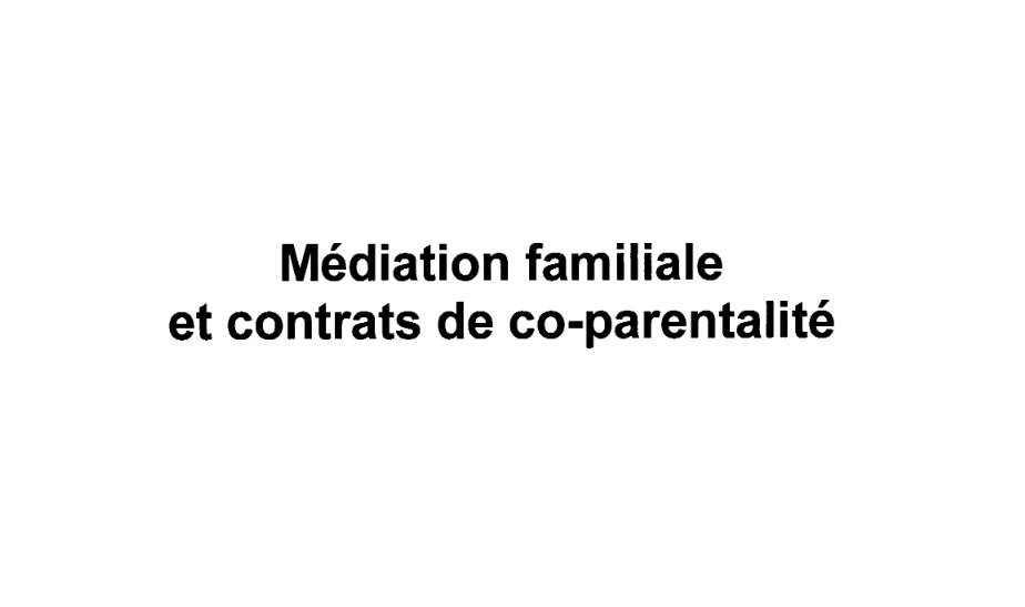 Rapport sur la coparentalité Rapport sur la coparentalité