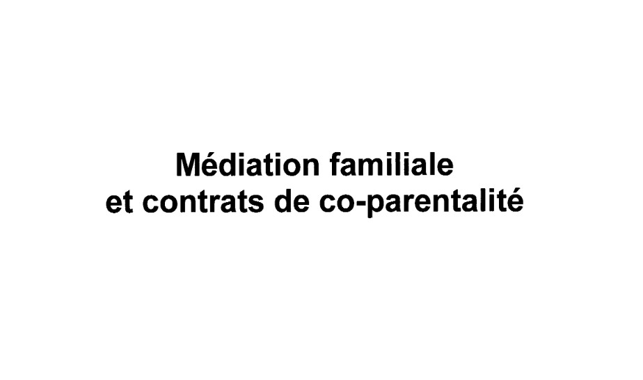 Rapport sur la coparentalité